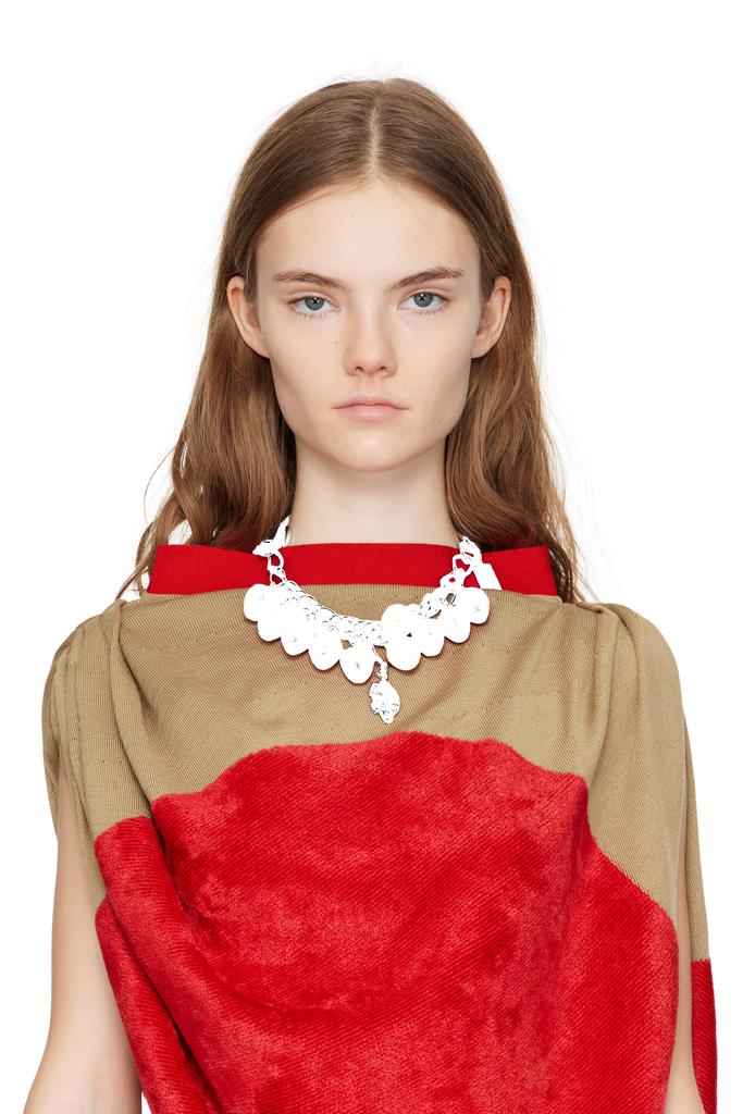 CHOPOVA LOWENA Silver Strawberry Piggy Necklace
