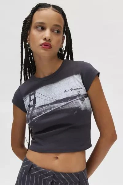 Urban Outfitters San Francisco Destination Graphic Baby Tee 1