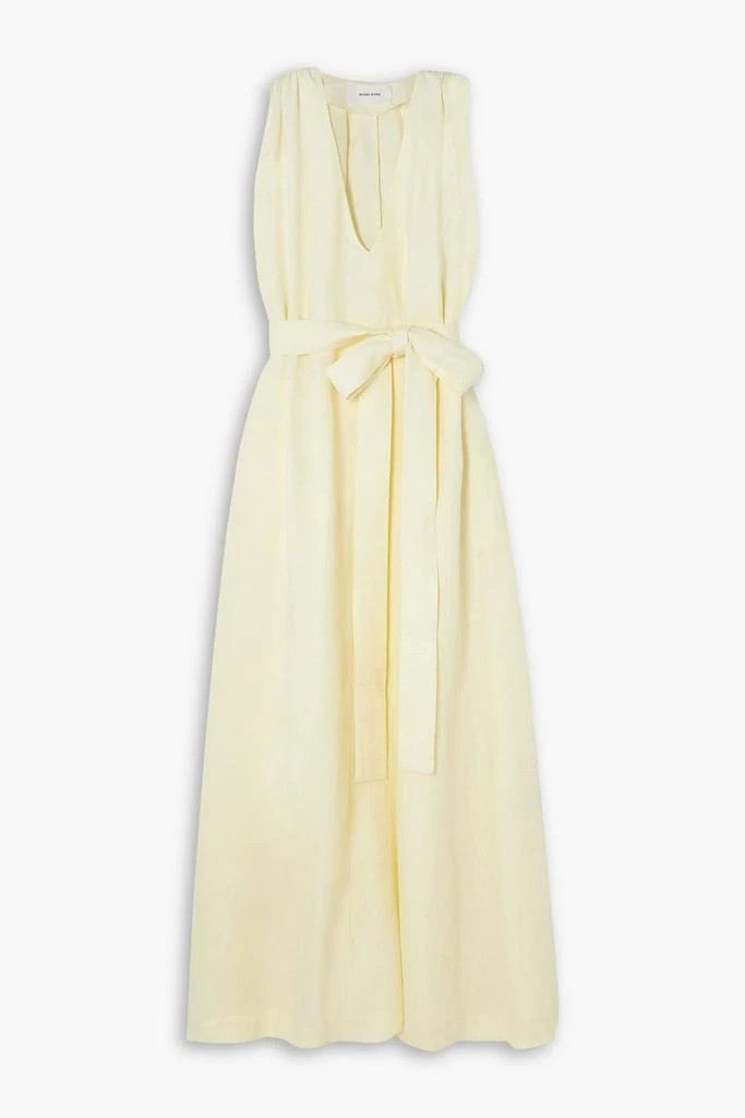 Bondi Born Marigot belted linen maxi dress 1
