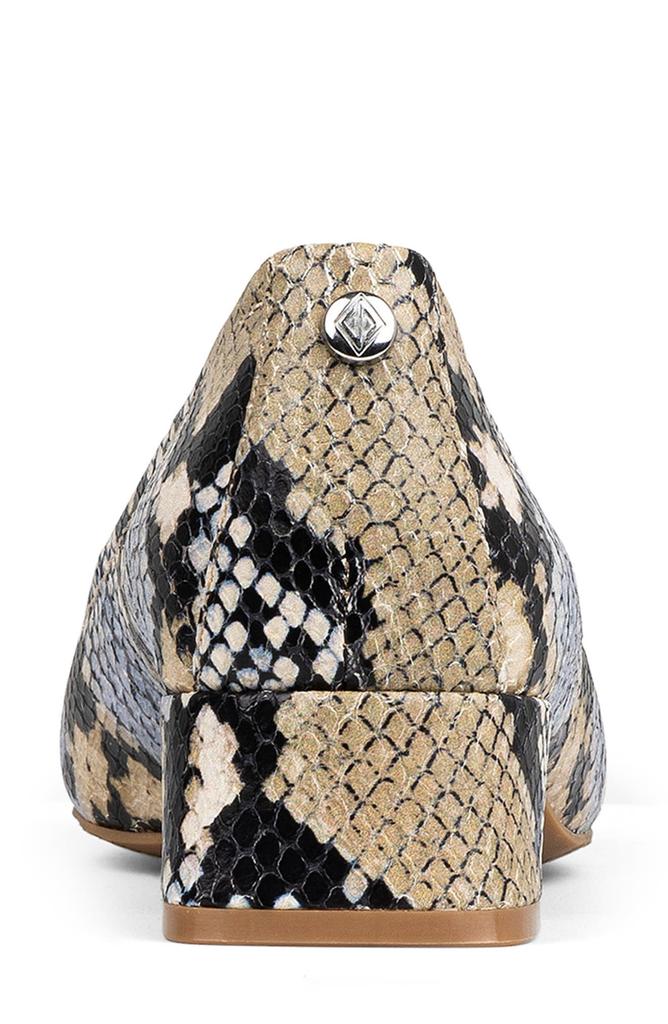 Donald Pliner Snakeskin Print Mid Heel Pump