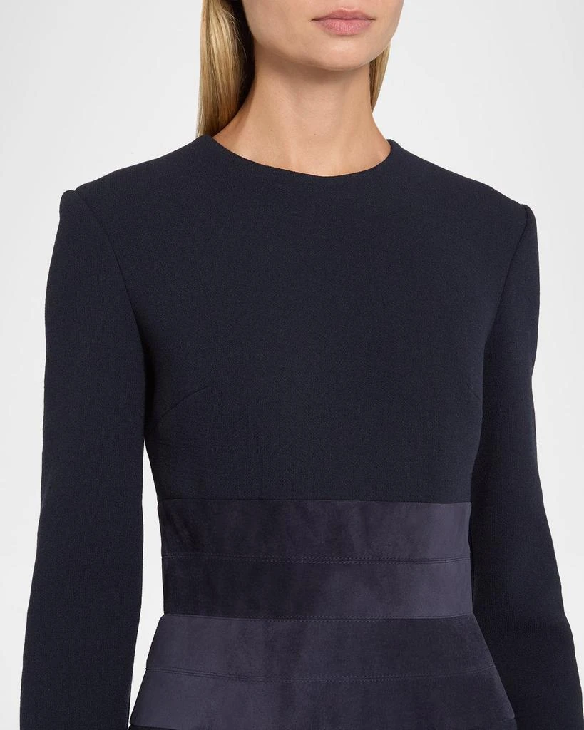long sleeve mini dress casual Lucy Black Long Sleeve Mini Dress - US 18