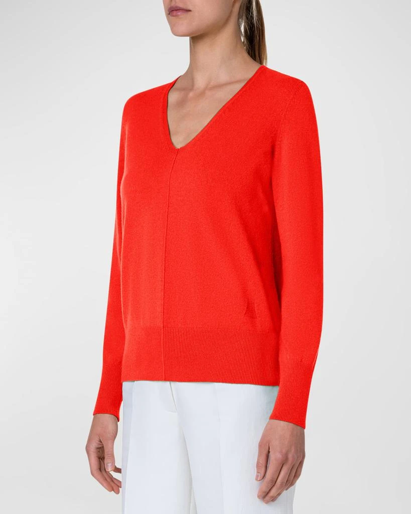 Akris V-Neck Cashmere Sweater 6