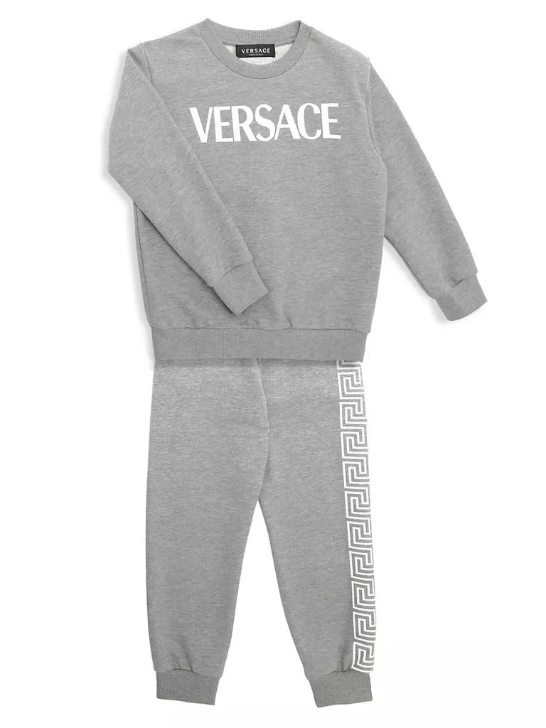 Versace Little Kid's & Kid's Logo Crewneck Sweatshirt 2