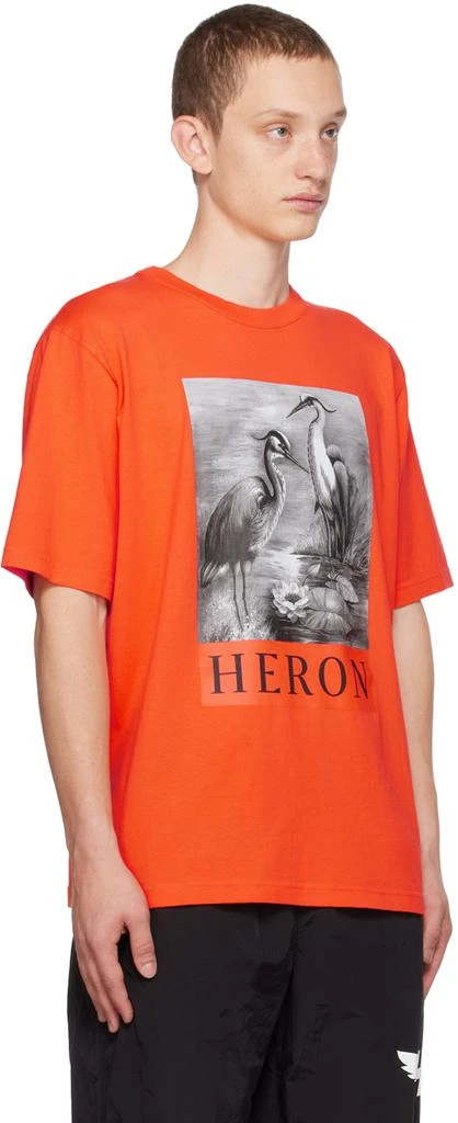 Heron Preston Orange 'Heron' T-Shirt 2