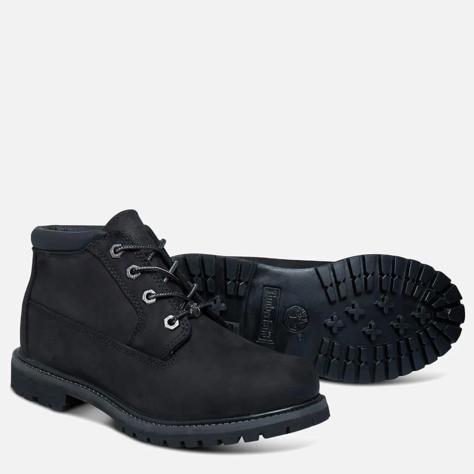 Timberland TIMBERLAND WOMEN'S NELLIE NUBUCK CHUKKA BOOTS - BLACK 2