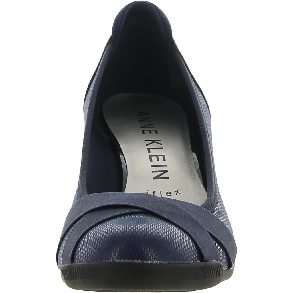 Anne Klein Timeout 2 Womens Slip-On Criss-Cross Wedge Heels 3
