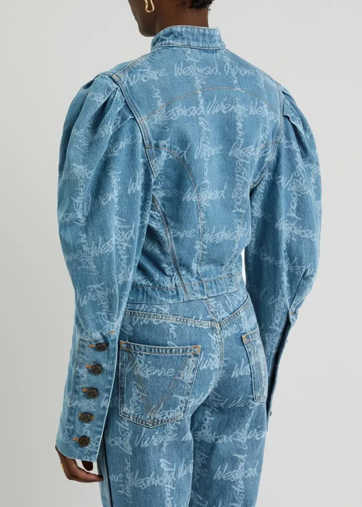 Vivienne Westwood Filli monogrammed denim jacket  3