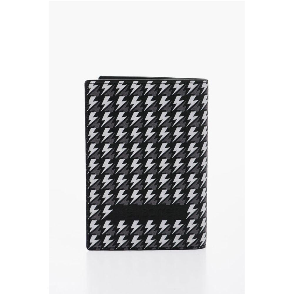 Neil Barrett All Over Logo Leather Men's Wallet
