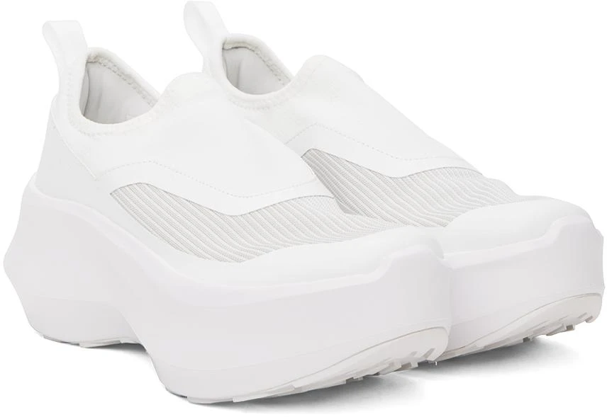 Comme des Garçons White Salomon Edition Slip-On Platform Sneakers 4