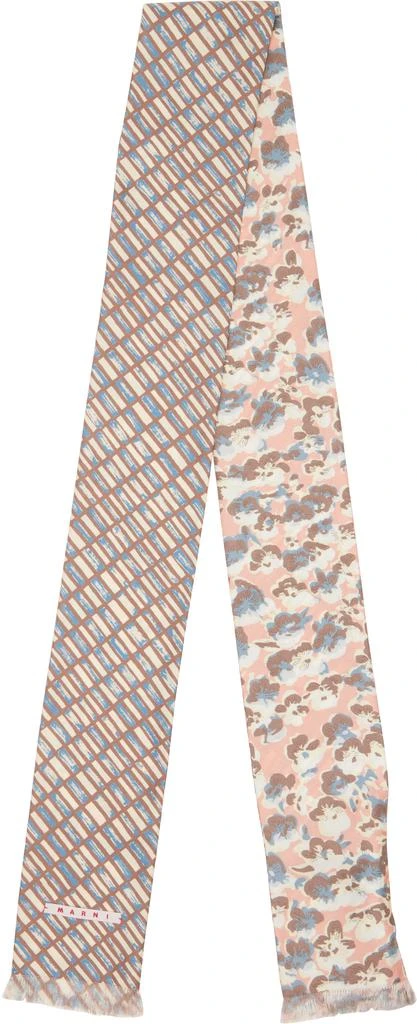 Marni Multicolor Contrast Prints Scarf 2
