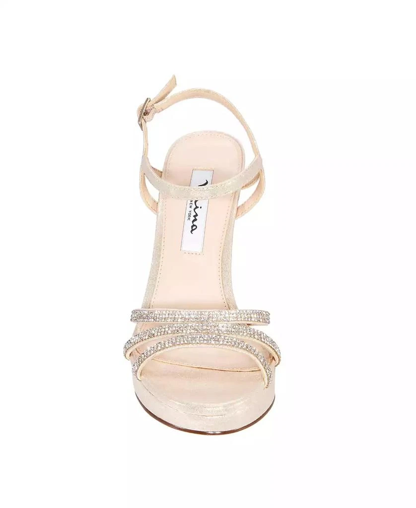 Nina Women's Saralyn Platform Block Heel Evening Sandals 4