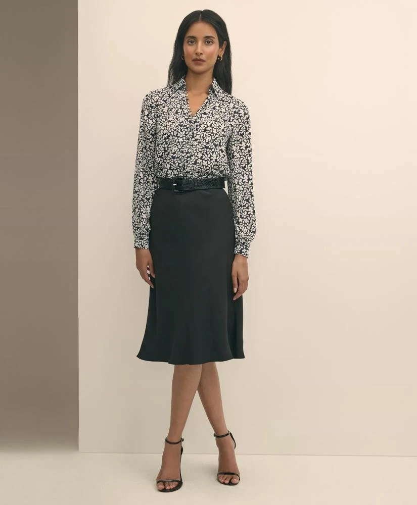 Brooks Brothers Crepe Slip Skirt