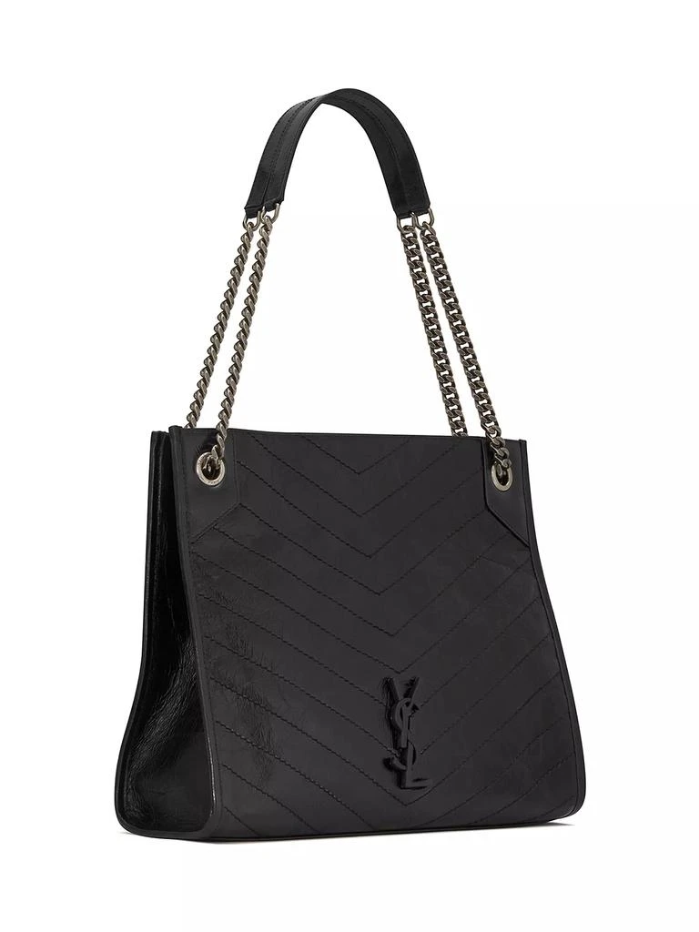 Saint Laurent Niki Medium Shopping Tote Bag In Crinkled Vintage Leather 4