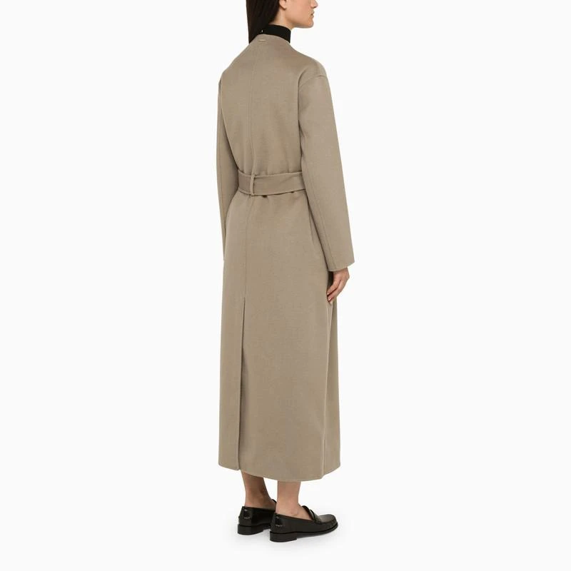 Calvin Klein Grey wool coat with belt 4