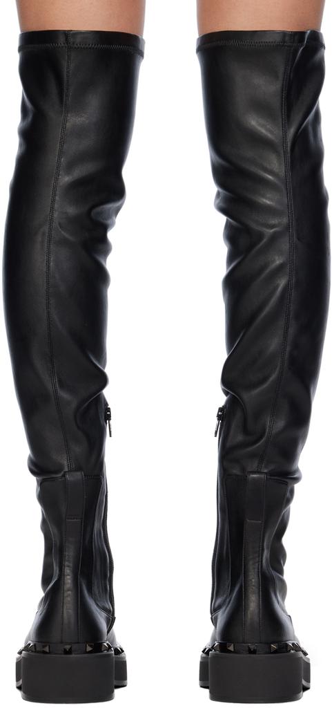 Valentino Garavani Black Rockstud M-Way Beatle Boots