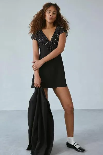 Motel Motel Lovita Polka Dot Mini Dress - Dresses & Skirts - Free Shipping  - BeyondStyle