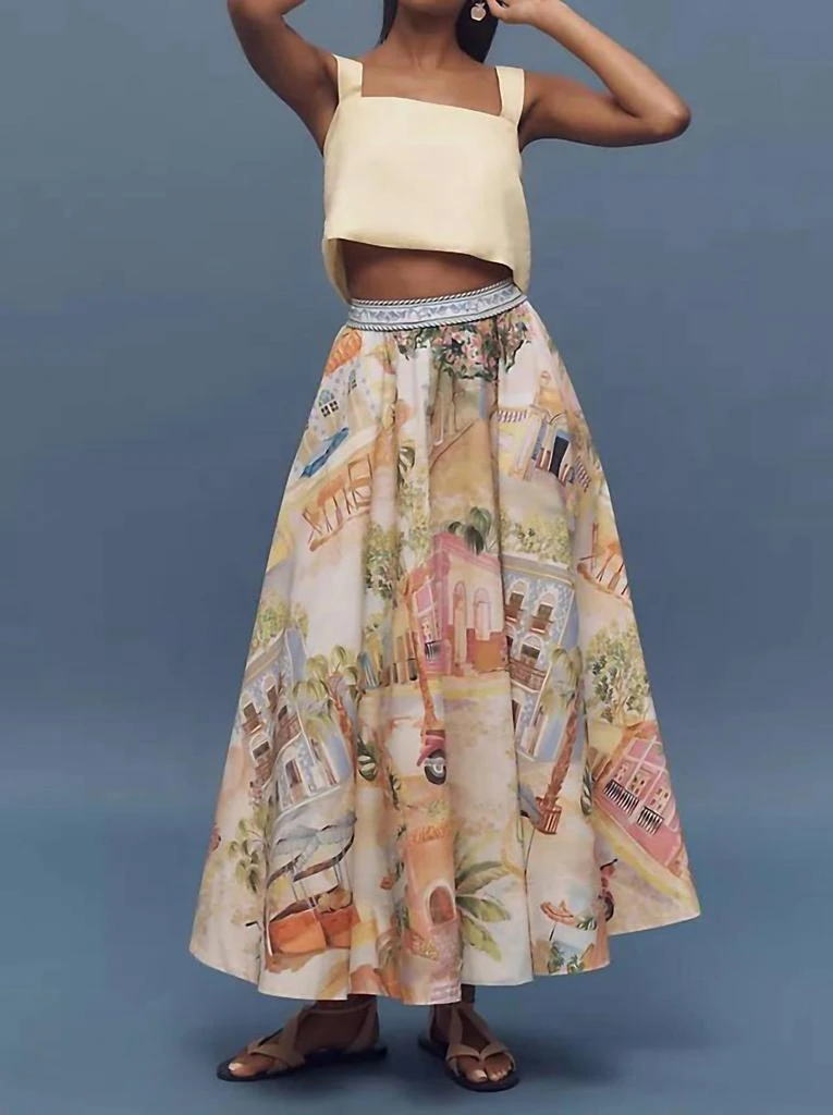 Farm Rio - ARACATI MULTICOLOR MIDI SKIRT  On Sale Now with Up to 40% Off |  Discover Exclusive Deals & Savings at BeyondStyle  Authentic Farm Rio  women > skirts >