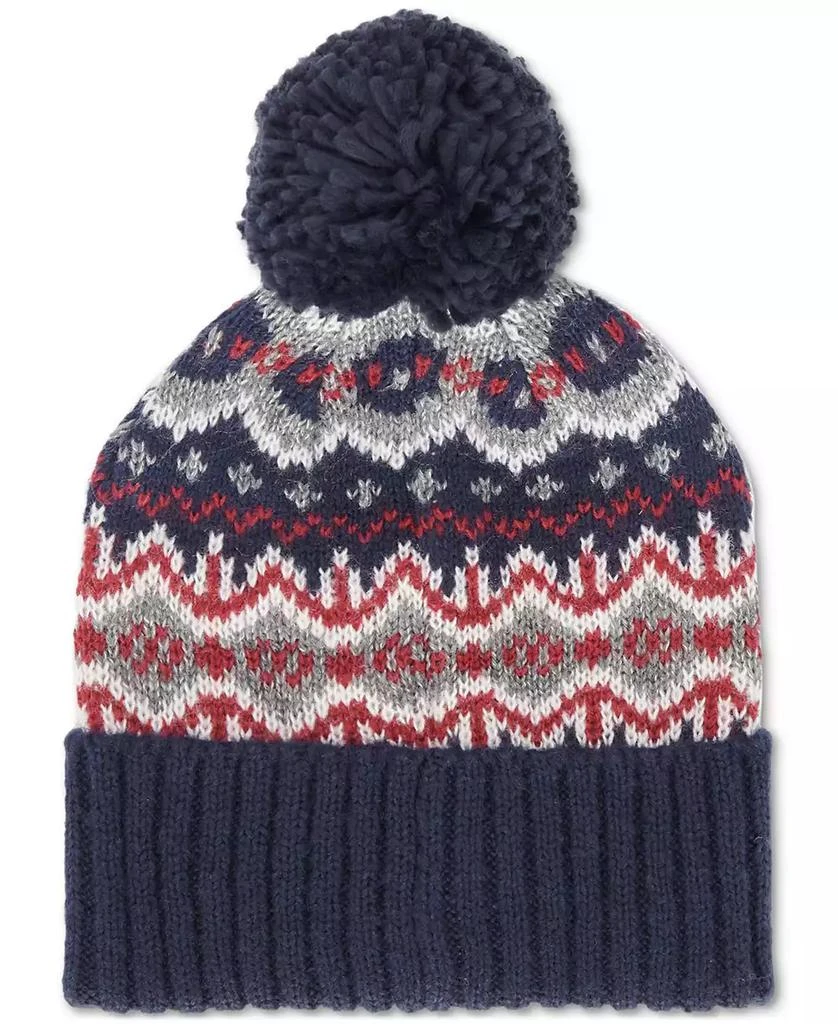 Barbour Men's Case Fair Isle Pom-Pom Beanie 1