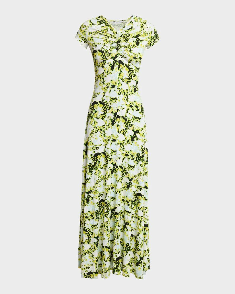 maxi dresses at neiman marcus Monkey Wear Dress Girls Size 16 Green Floral Velvet Sheer Woven from the strength of French Linen and the decadent fluidity of Mulberry Silk Multicolor Maxi Dress at Neiman