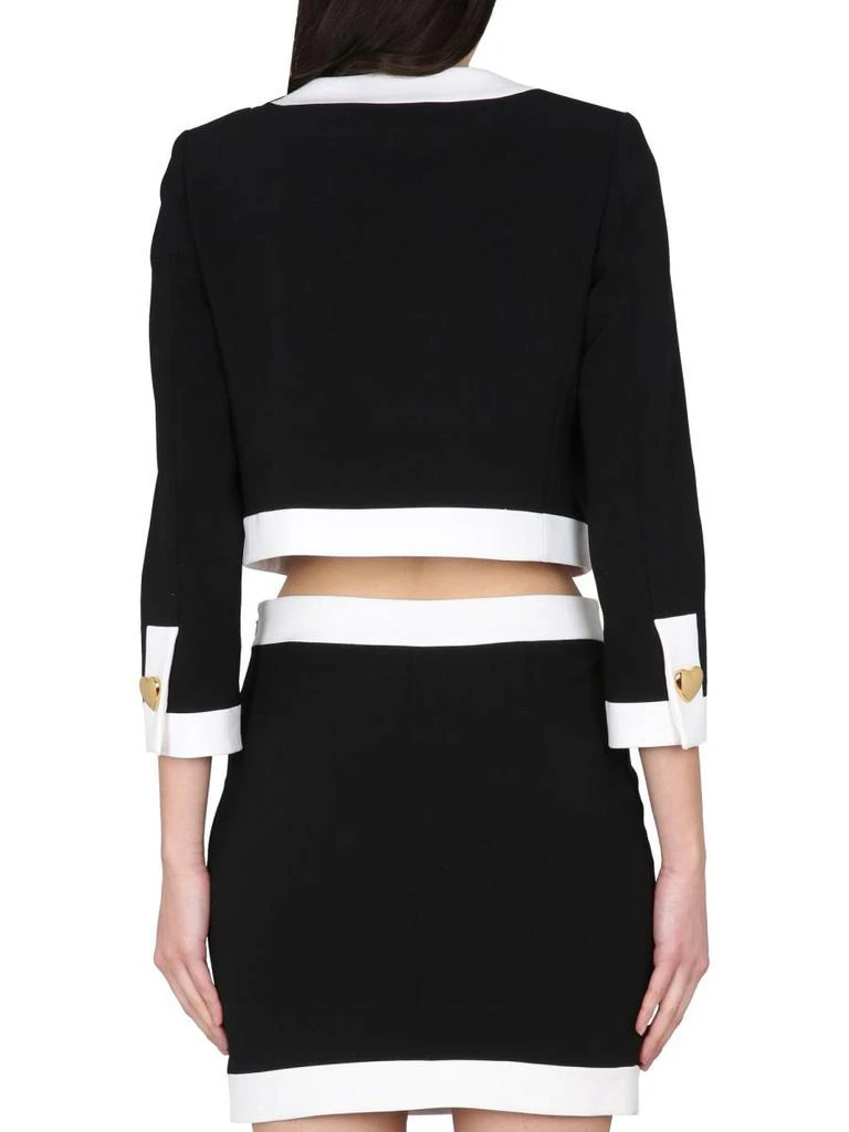 Moschino Moschino Heart Buttons Crepe Jacket 3