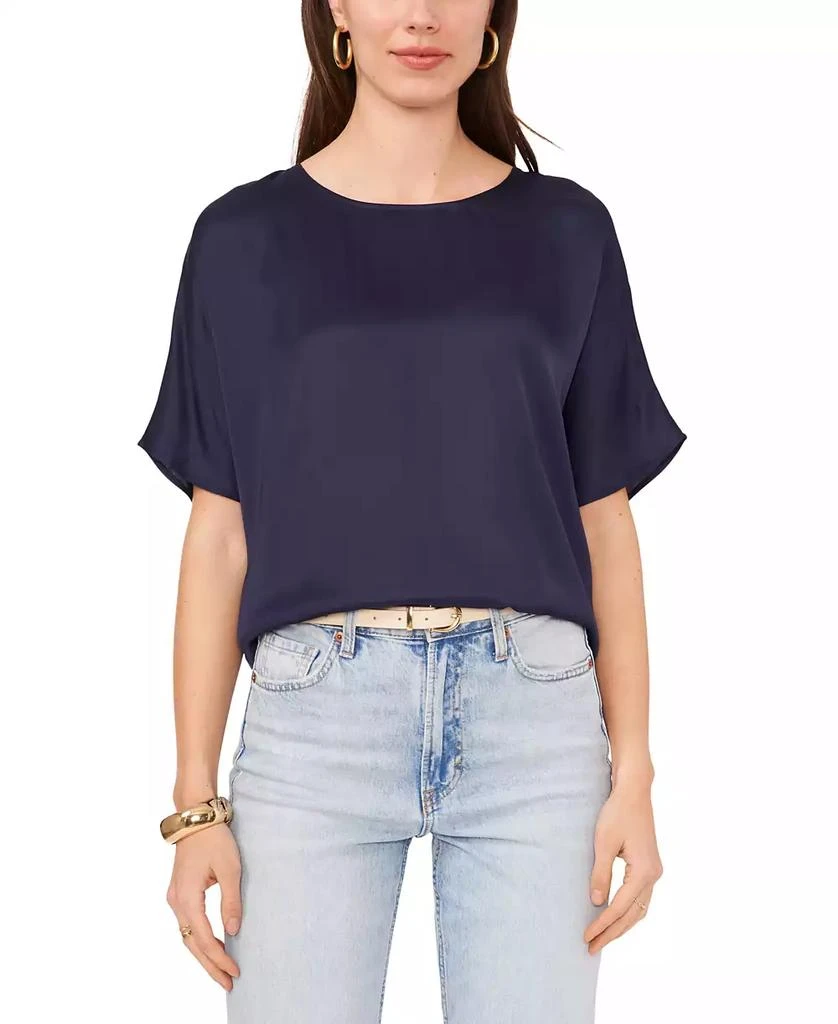 Vince Camuto Women's Satin Dolman-Sleeve Top 1