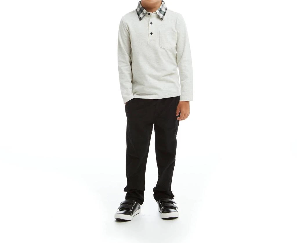 Andy & Evan Andy & Evan - Holiday Polo & Corduroy Pants Set 1