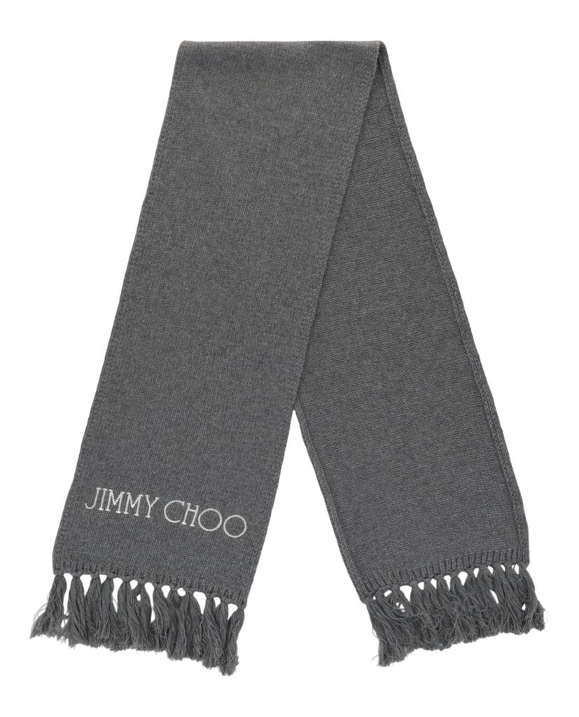 Jimmy Choo Wool Logo Scarf