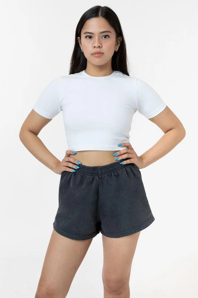 Los Angeles Apparel HF314 - Heavy Fleece Short Sweat Shorts (Garment Dye) 3