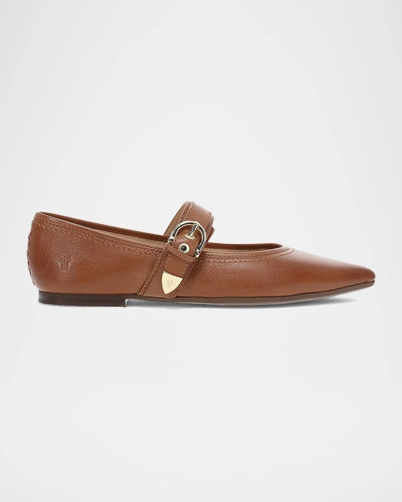 Frye Heather Leather Mary Jane Ballerina Flats 1