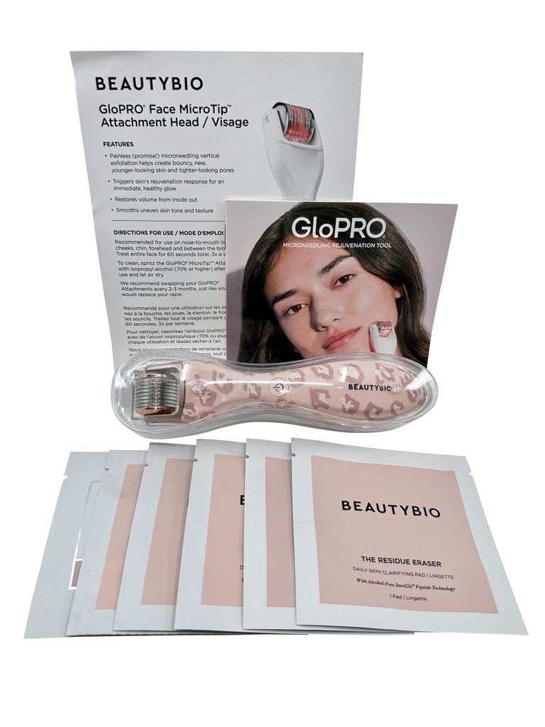 BeautyBio Beautybio GloPro Regeneration Tool Leopard w/ 5 Residue Eraser & 1 Skin Prep Pad