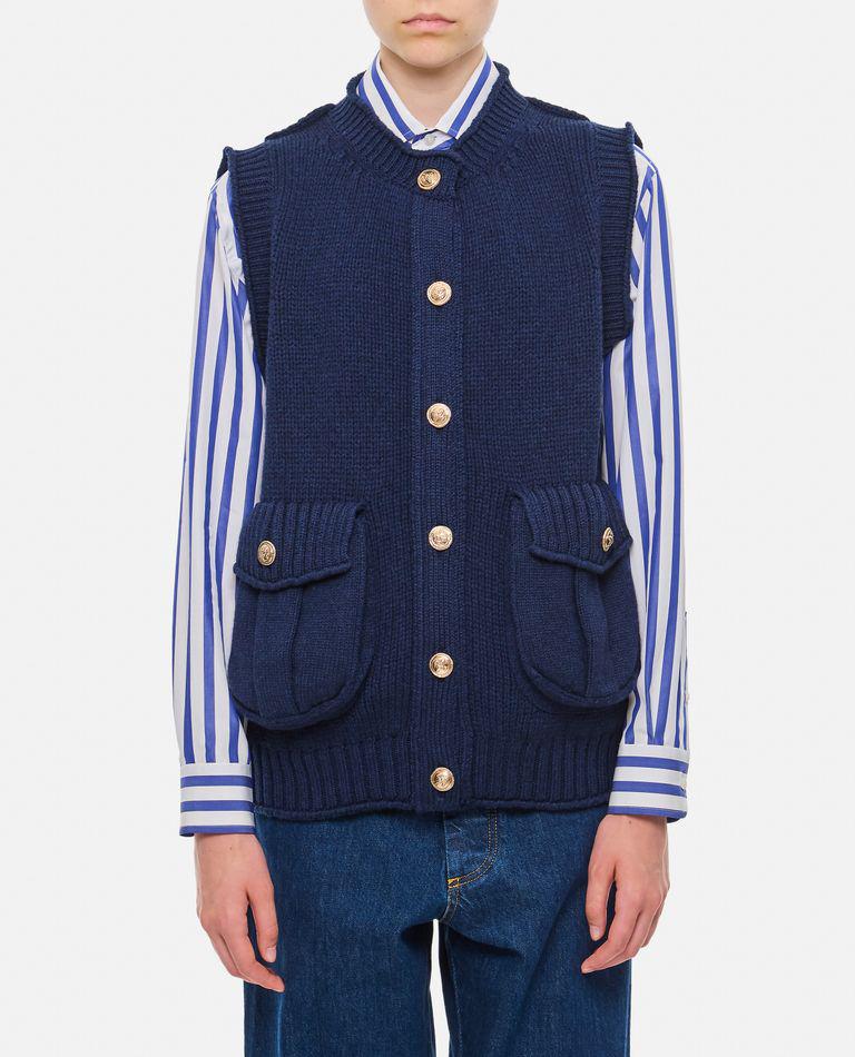 Barrie Cashmere Cardigan Vest