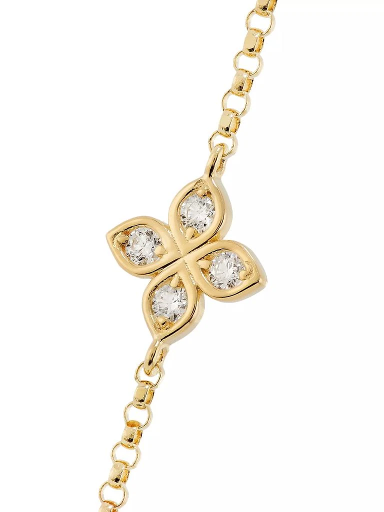 Roberto Coin Love By The Yard 18K Yellow Gold & 0.28 TCW Diamond Station Necklace/33" 4