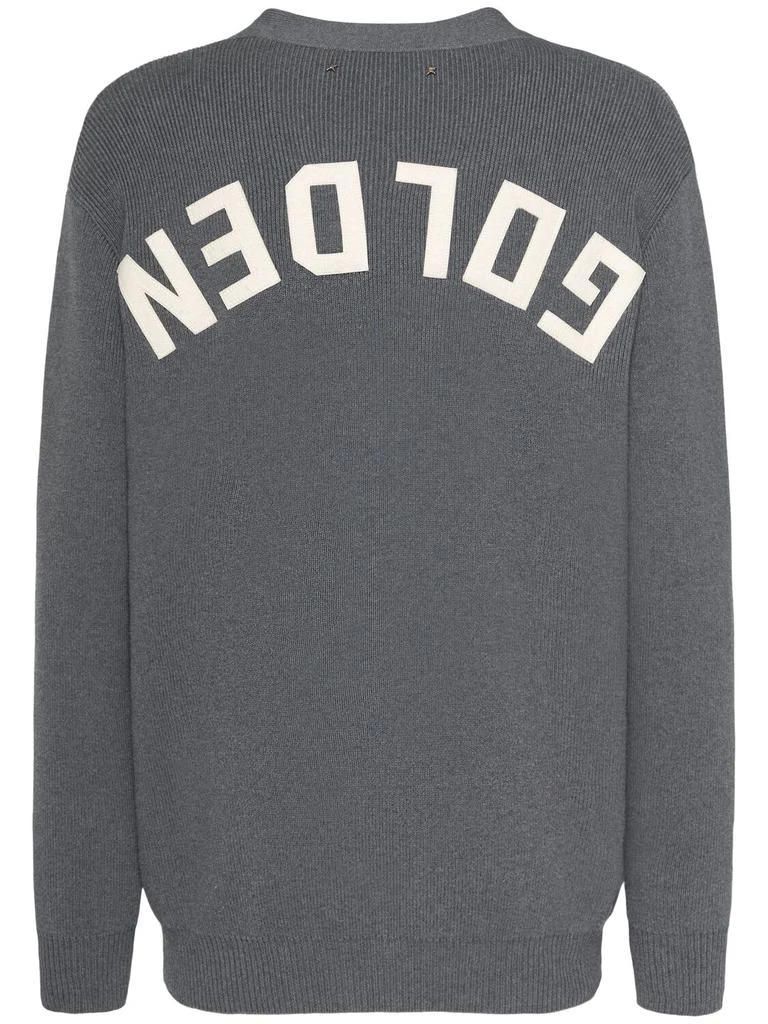 Golden Goose Logo Cotton Knit Cardigan 3