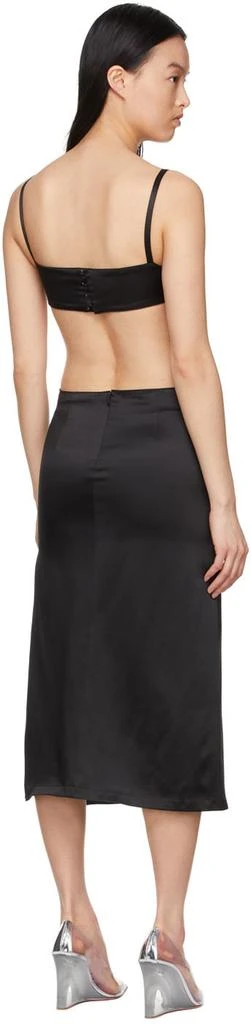 Rokh Black Silk Mid-Length Dress 3