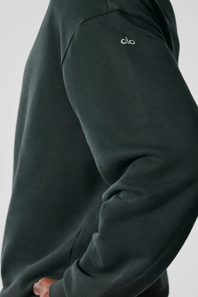 Alo Chill Crew Neck Pullover - Charcoal Green 4