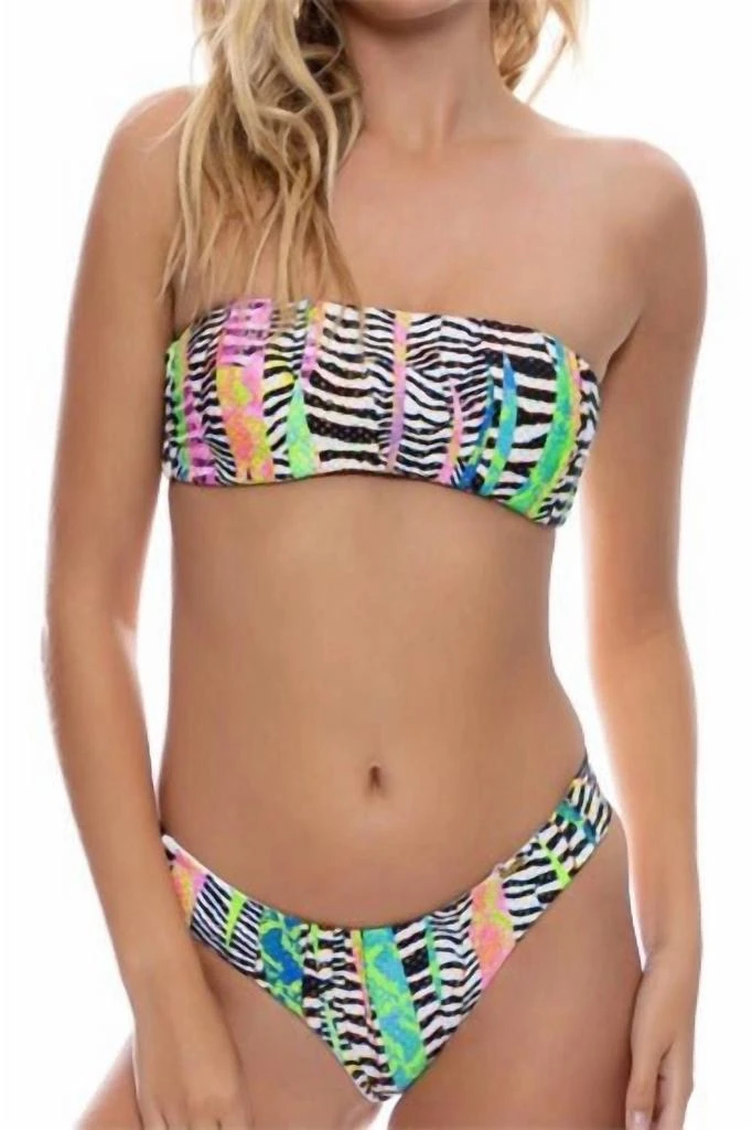 Luli Fama Luli Fama - Disco Free Form Bandeau Bikini Top