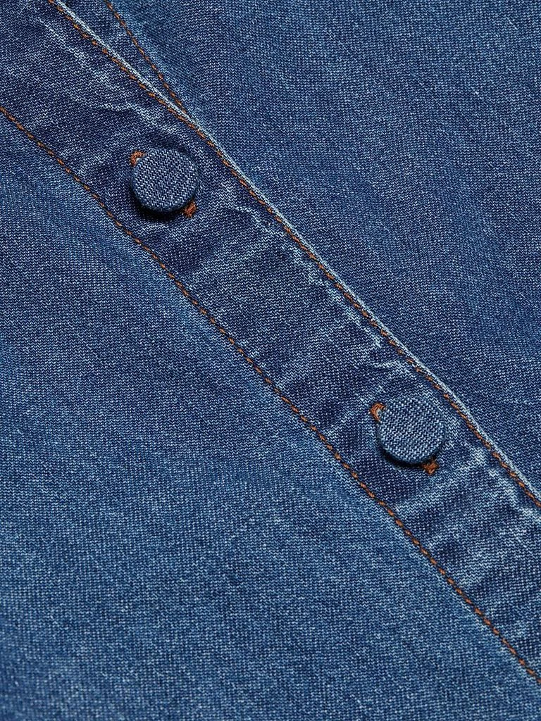 FRAME The Play Cotton Denim Minidress 7