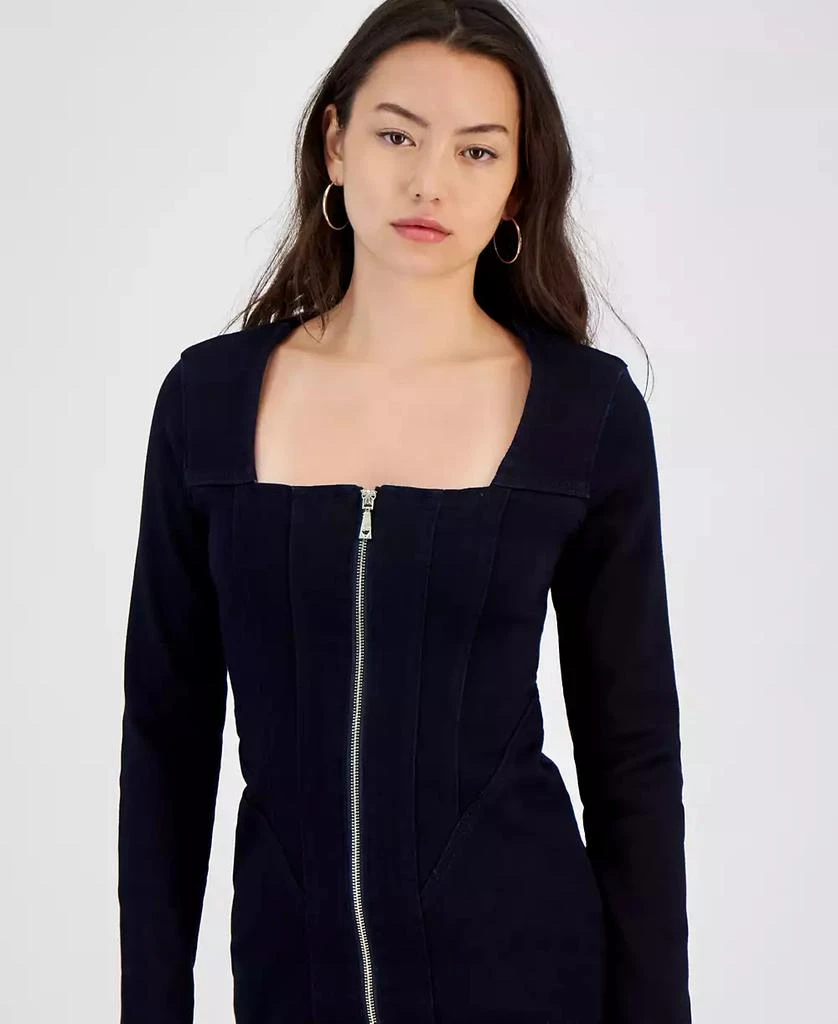 GUESS Women's Stretch Denim Corset Dress 4