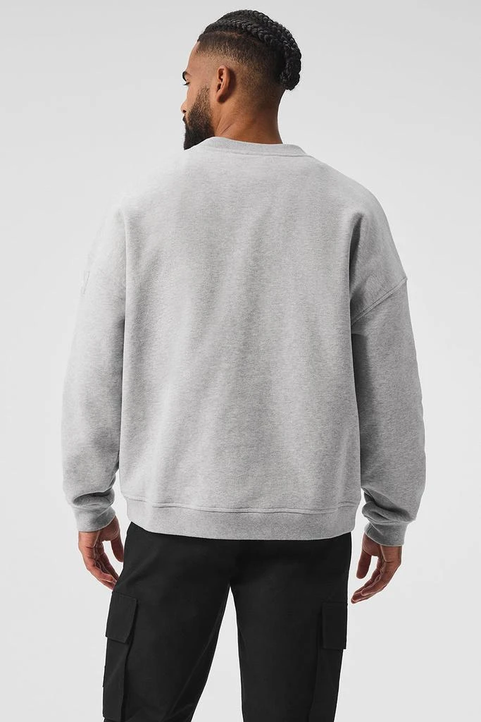 Alo Renown Heavy Weight Crew Neck Pullover - Athletic Heather Grey 2