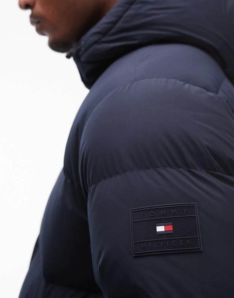 Tommy Hilfiger Tommy Hilfiger down hooded puffer jacket in navy 2