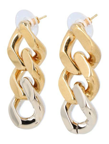 SAINT LAURENT GOLD TONE SAINT LAURENT CURB CHAIN EARRINGS. 2