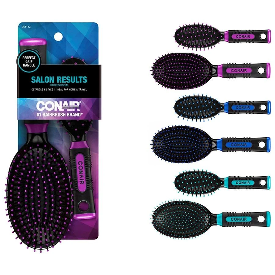 Conair Professional Cushion Hairbrush, 2pc Multi-Size Set 5