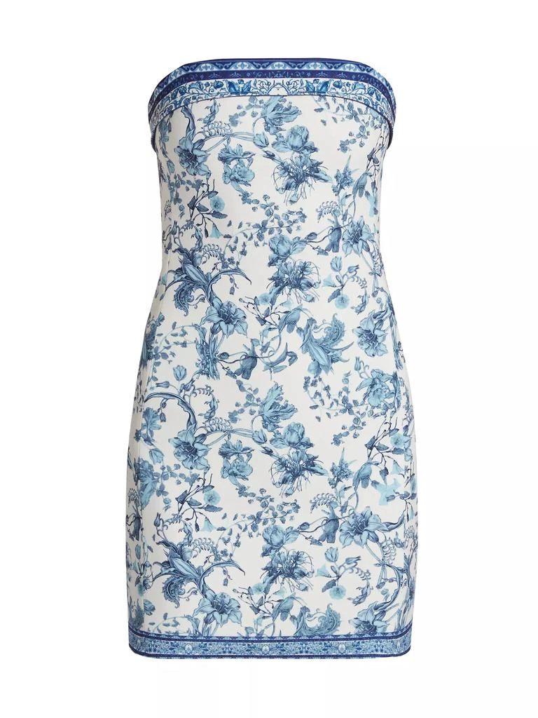 Alice + Olivia Kelly Floral Strapless Minidress 1