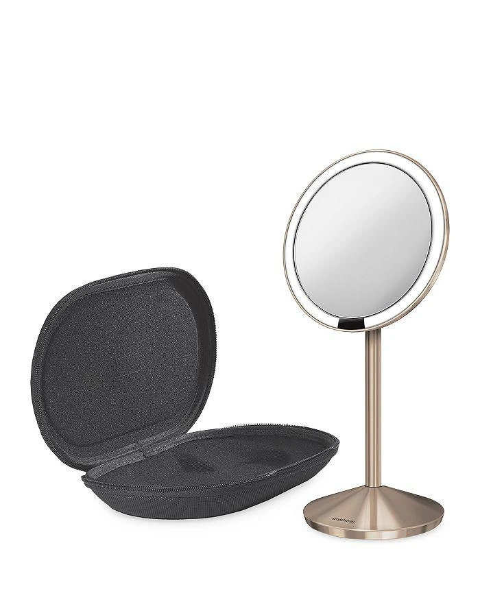 simplehuman 5" Sensor Travel Makeup Mirror, 10x Magnification & Adjustable Brightness 6
