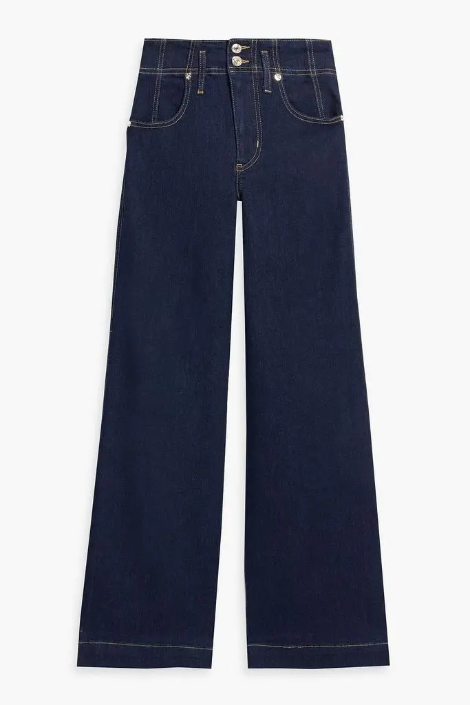 FRAME The Seamed high-rise wide-leg jeans