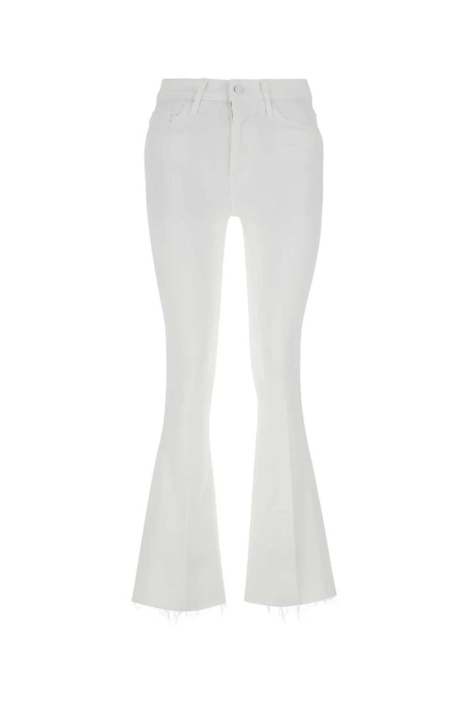 MOTHER Ivory Denim The Weekender Fray Jeans 1