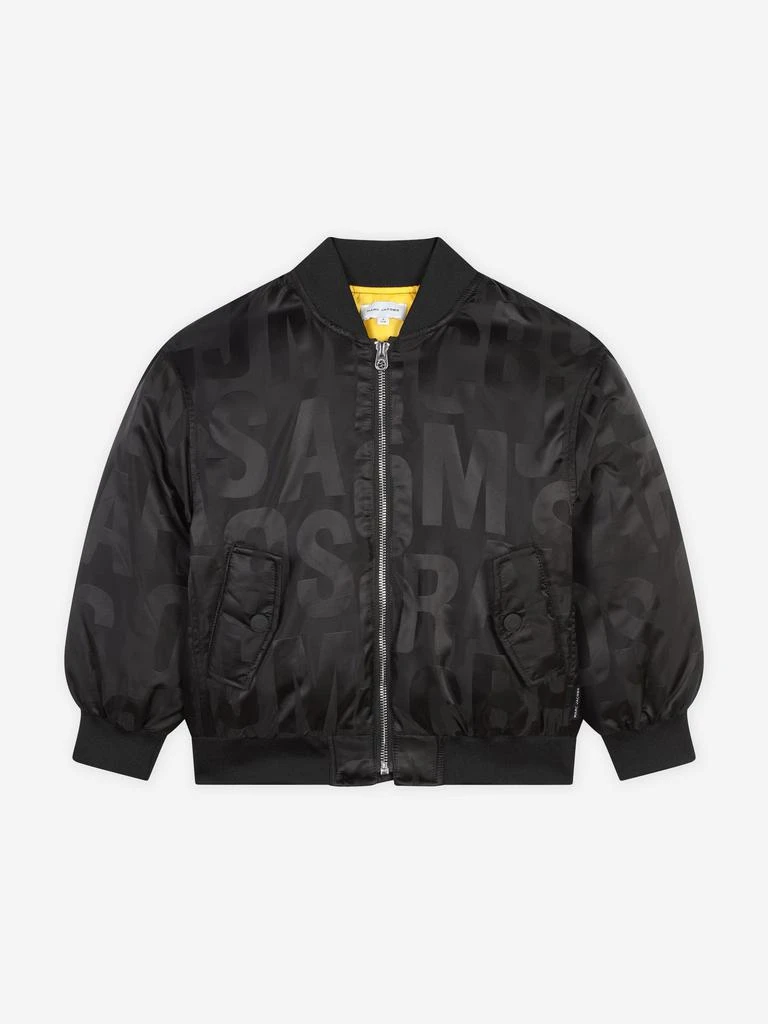 Marc Jacobs MARC JACOBS Kids Logo Bomber Jacket in Black 1