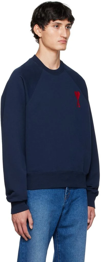 AMI SSENSE Exclusive Navy Sweatshirt 2