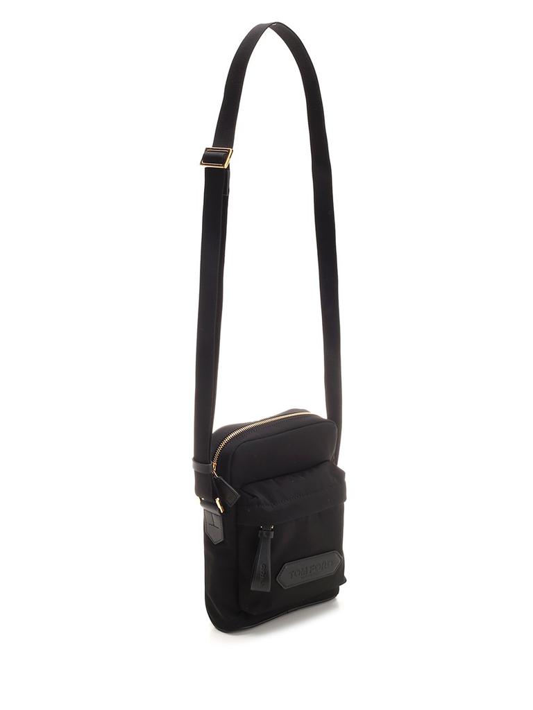 ショルダーバッグ TOM FORD Logo nylon crossbody bag Black TOM FORD トムフォード ショルダーバッグ/クロスボディバッグ