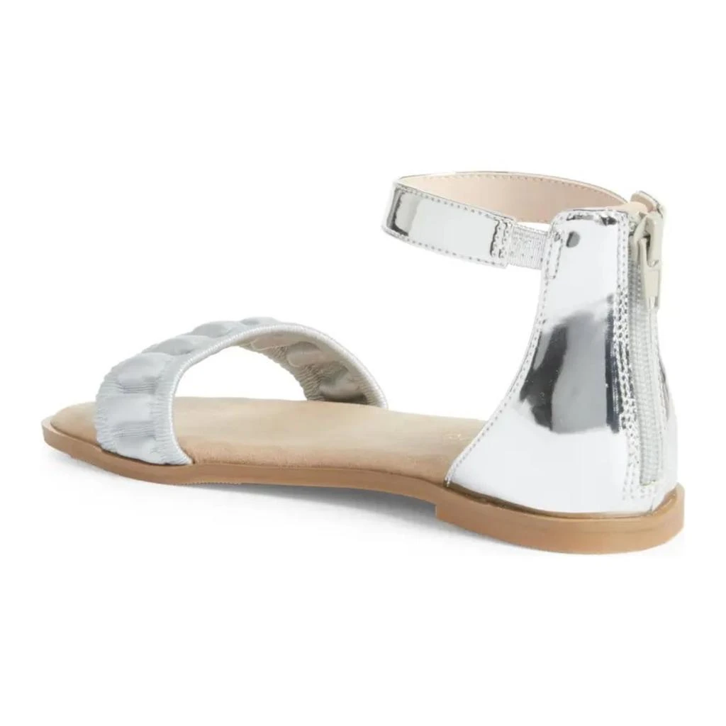 Yosi Samra Miss Cambelle Ruffle Sandal in Silver - Kids 2